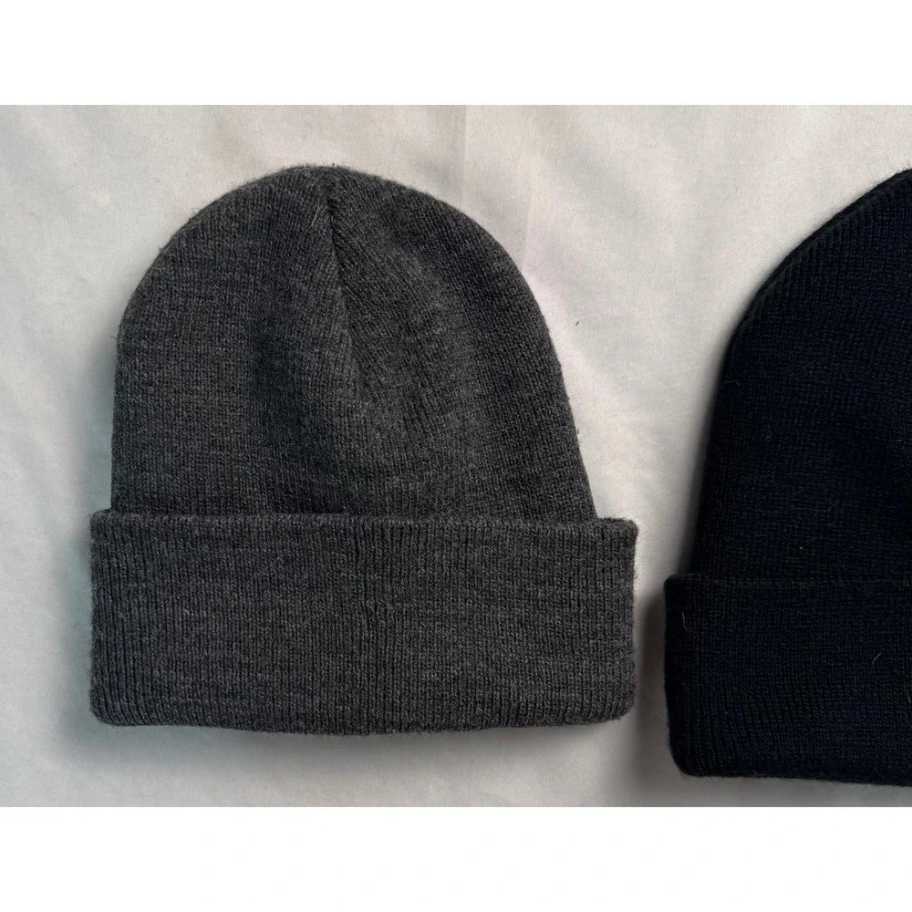 Carhartt Infant Toddler Beanie Hat Bundle 2 Pack Black Charcoal Grey AH8905